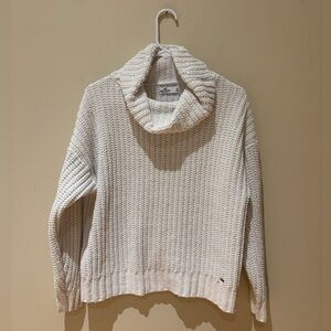 Hollister Cream Knit Sweater